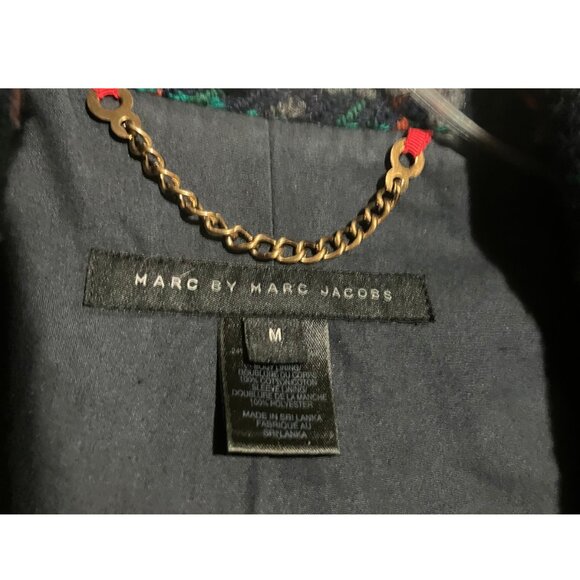 Marc Jacobs Coat Authentic Rare Plaid Wool Tweed Double-Breasted EUC - Picture 7 of 8